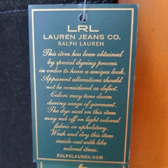 Vintage Lauren Jeans Co. Black Denim Skirt in Size 4 - Picture 6 of 7